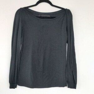 [3/$20] Zara slash neck puff sleeve long sleeve tee L